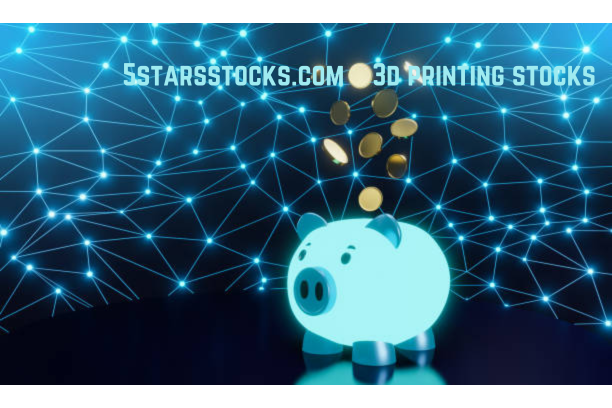 A graph showing the rising trends of 3D printing stocks.